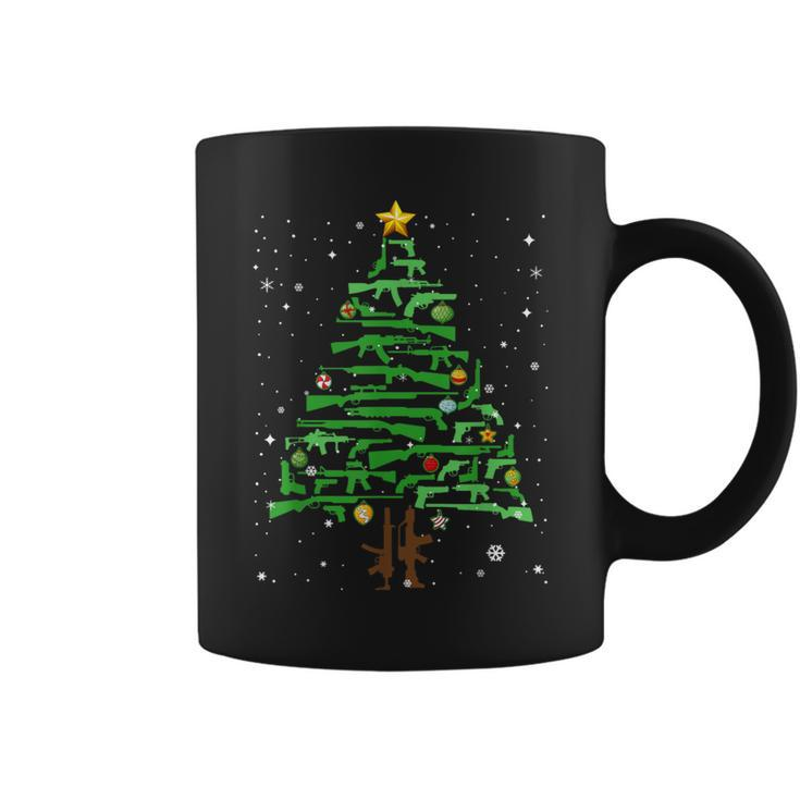 Xmas Patriotic 2Nd Amendment Gun Christmas Tree Coffee Mug