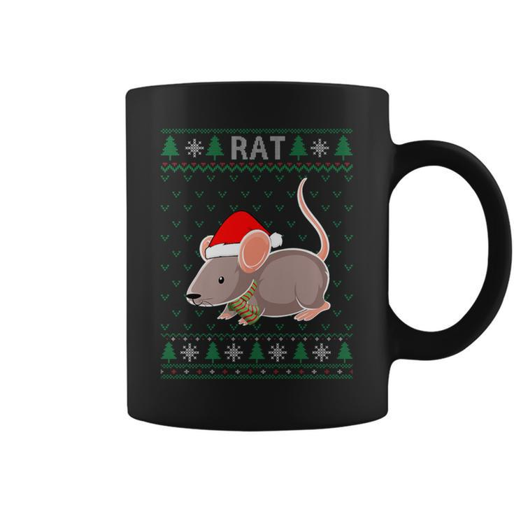 Xmas Rat  Ugly Christmas Sweater Party Coffee Mug
