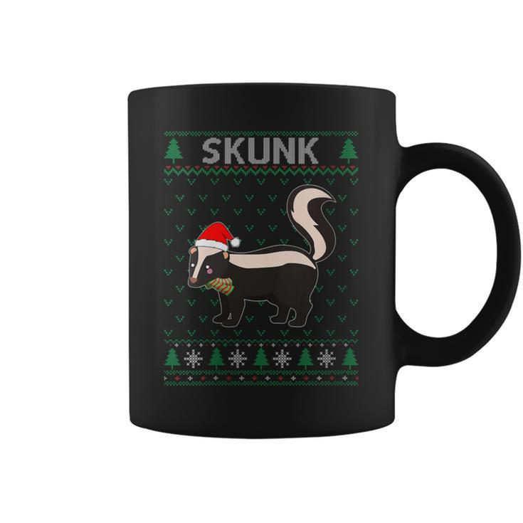 Xmas Skunk  Ugly Christmas Sweater Party Coffee Mug