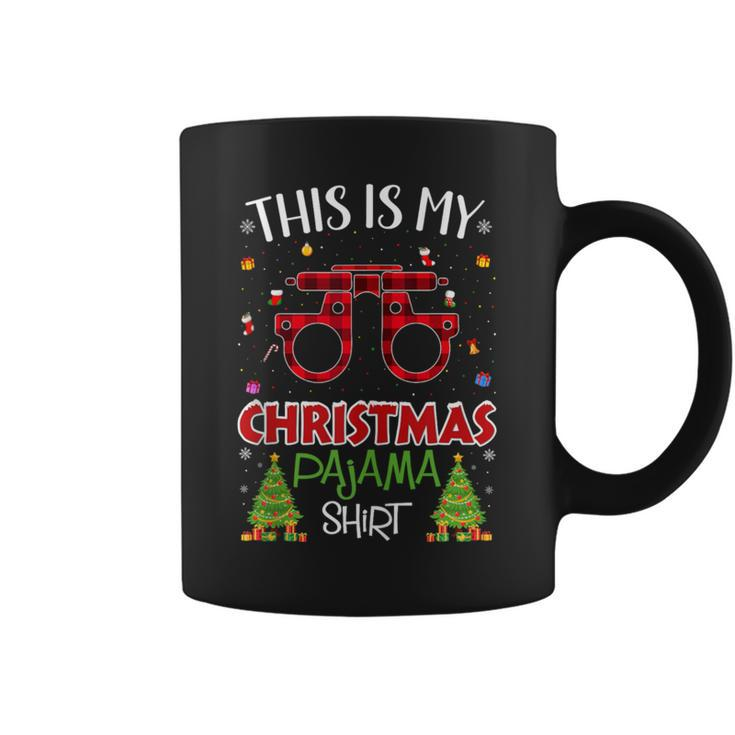 Xmas Tree With Light Optometry Ugly Christmas Sweater Coffee Mug