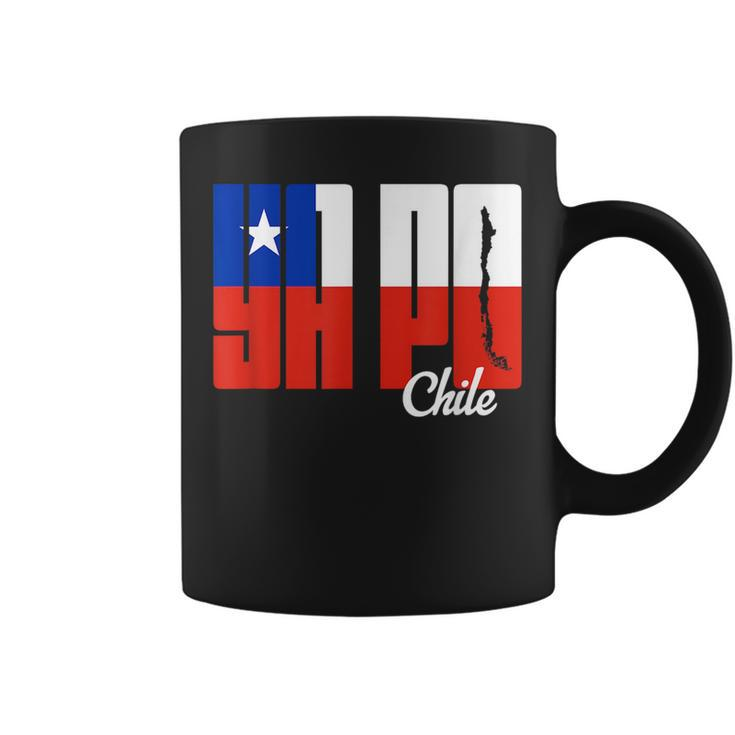 Ya Po Chile Flag And Map Word Fill Chile Funny Gifts Coffee Mug