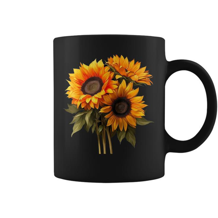 Yellow Sunflower Cute Summer Sun Flowers Floral Positivity  Coffee Mug