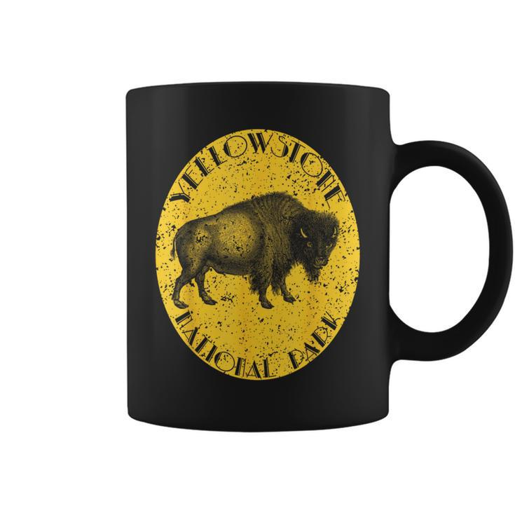 Yellowstone National Park Buffalo Vintage Distressed Coffee Mug