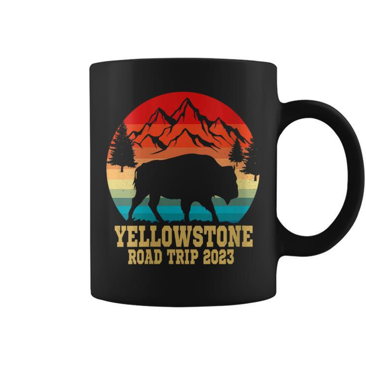 Yellowstone National Park Family Road Trip 2023 Matching  Coffee Mug