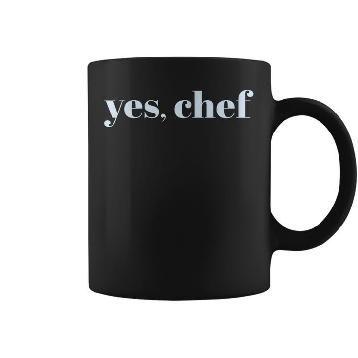 Yes Chef Professional Sous Chef Funny Simple Text Meme  Coffee Mug