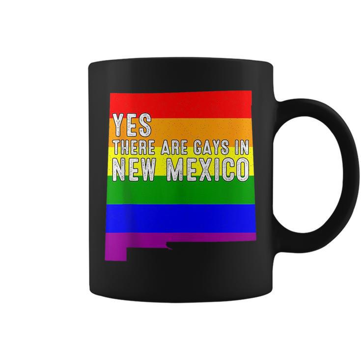 Yes There Are Gays New Mexico Lgbt Pride Rainbow Lover  Coffee Mug