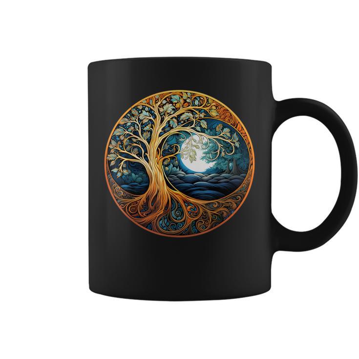 Yin Yang Tree Of Life Coffee Mug