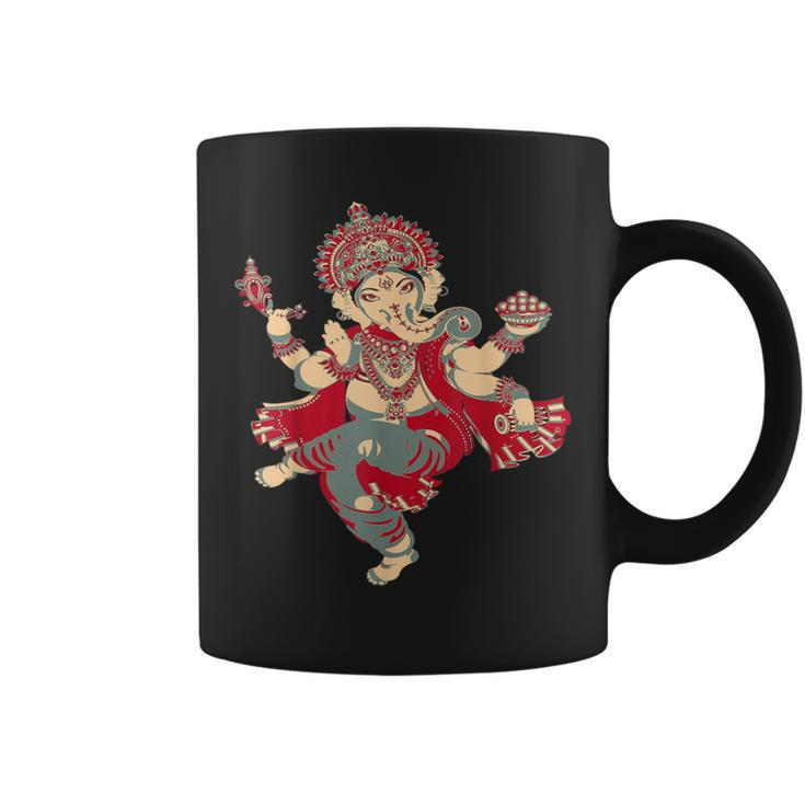 Yoga Spiritual Hindu God Ganesha Meditation Coffee Mug