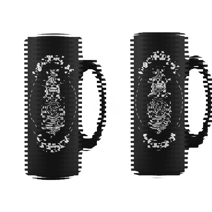 You Can Call Me Captain Ships Wheel Anchor Sailors Compass Coffee Mug