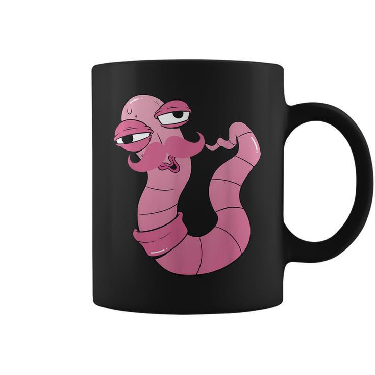 Youre Worm With A Mustache  Funny Meme For Men Women Coffee Mug