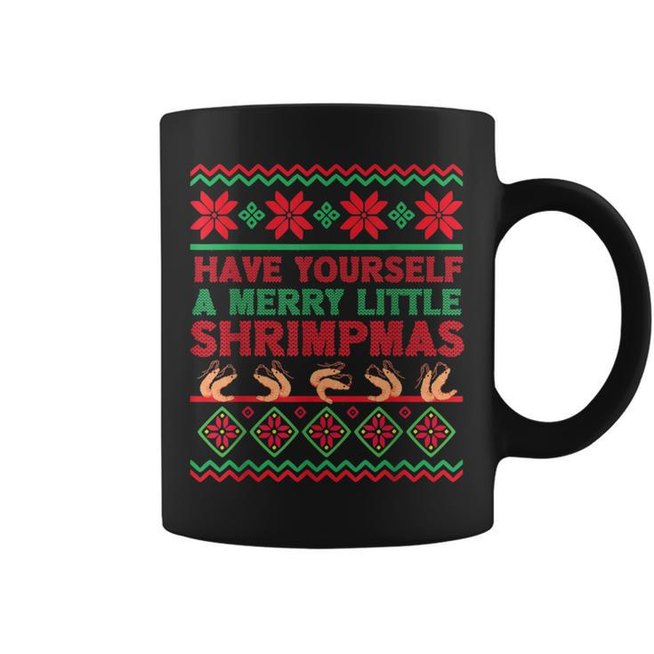 Have Yourself A Merry Little Shrimpmas Ugly Xmas Sweater Coffee Mug