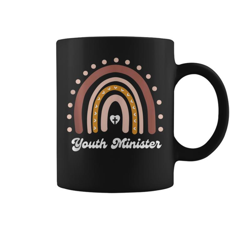 Youth Minister Womens Christian Faith Female Boho Rainbow  Faith Funny Gifts Coffee Mug