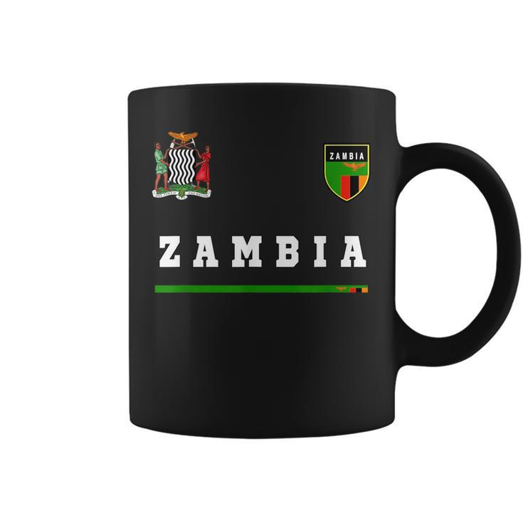 Zambia SportSoccer Jersey  Flag Football Africa  Coffee Mug