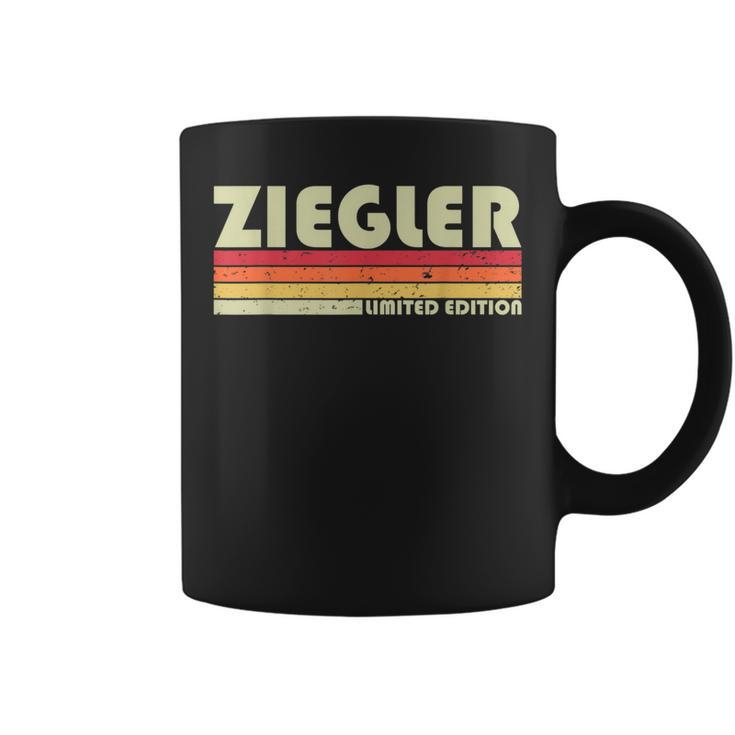 Ziegler Surname Funny Retro Vintage 80S 90S Birthday Reunion  Coffee Mug