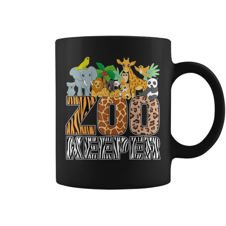 Zookeeper Costume Zebra Wild Print African Animal Keeper Coffee Mug