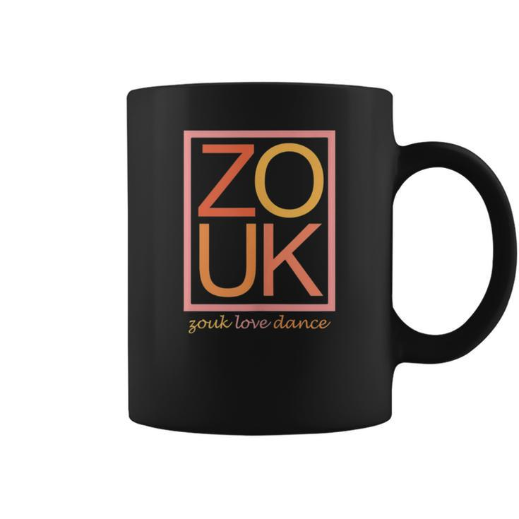 Zouk Love Dance Fun Novelty Minimalist Typography Dancing Coffee Mug