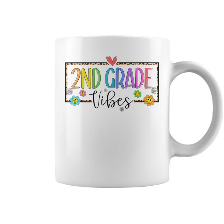 2Nd Grade Vibes 2Nd Grade Retro Teacher 1St Day Of School Coffee Mug