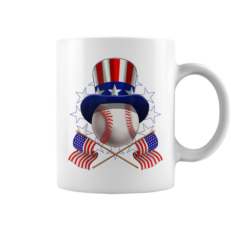 4Th Of July American Baseball Uncle Sam Hat Funny  Coffee Mug