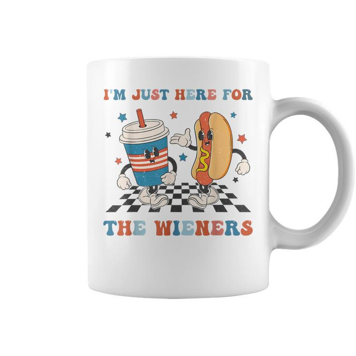 4Th Of July Hot Dog Im Just Here For The Wieners Coffee Mug
