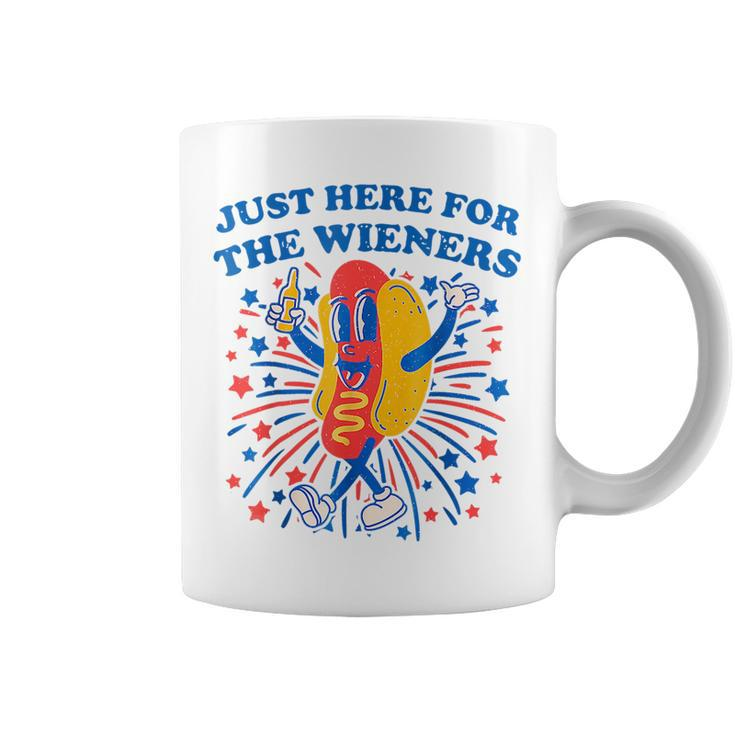 4Th Of July Hot Dog Im Just Here For Wieners  Coffee Mug