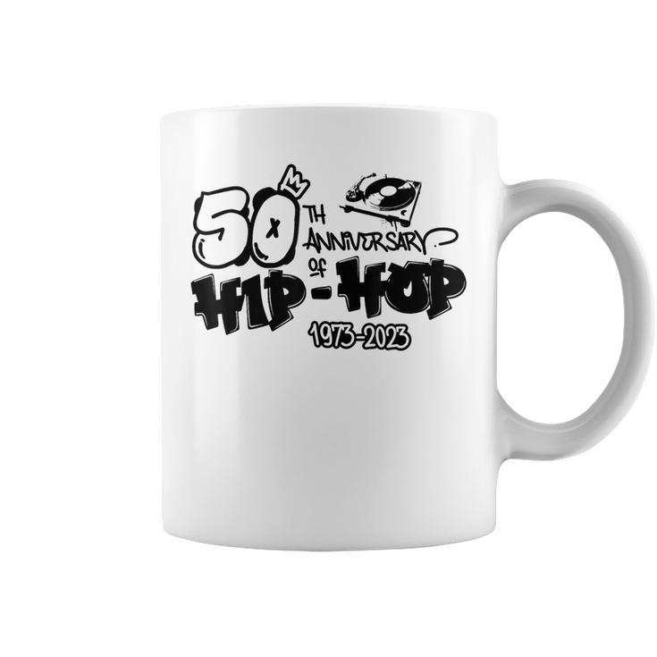 50 Years Old 50Th Anniversary Of Hip Hop Graffiti Dj Vinyl Coffee Mug