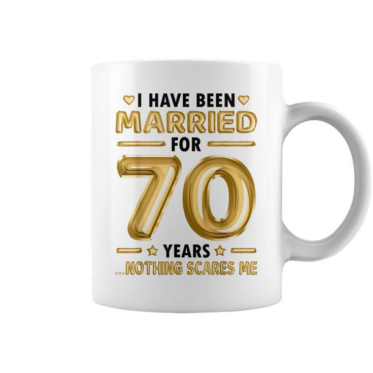70 Years Marriage 70Th Wedding Anniversary Funny Matching  Coffee Mug