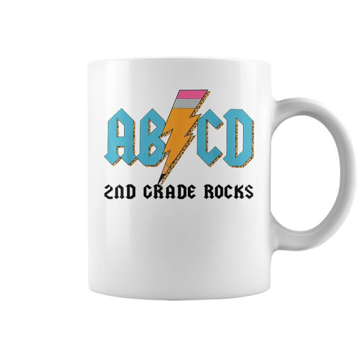 Abcd Pencil Lightning 2Nd Grade Rocks Back To School Coffee Mug
