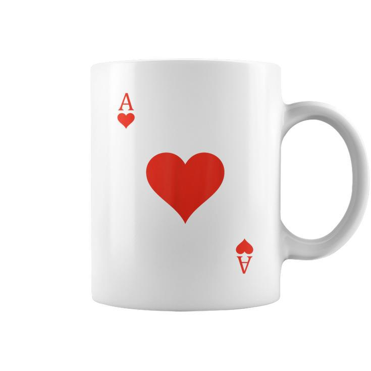Ace Of Hearts Costume Deck Of Cards Playing Card Halloween Coffee Mug