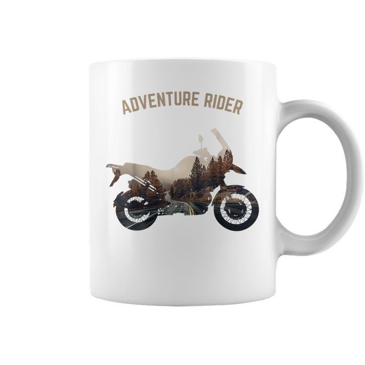 Adventure Motorcycle Biker Off Road Rider Mountain Travel Coffee Mug