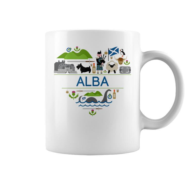 Alba Love | Illustrated Celtic Scot Scotland Pride  Coffee Mug