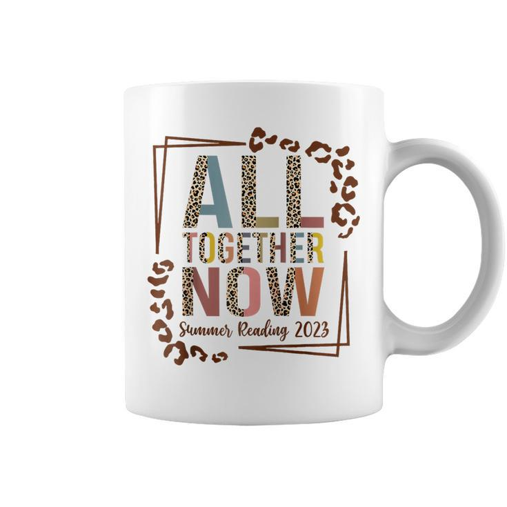 All Together Now Summer 2023 Reading Teacher Boho Leopard Coffee Mug
