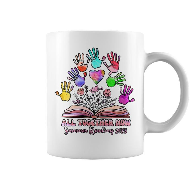 All Together Now Summer Reading 2023 Boho Flowers Floral Coffee Mug