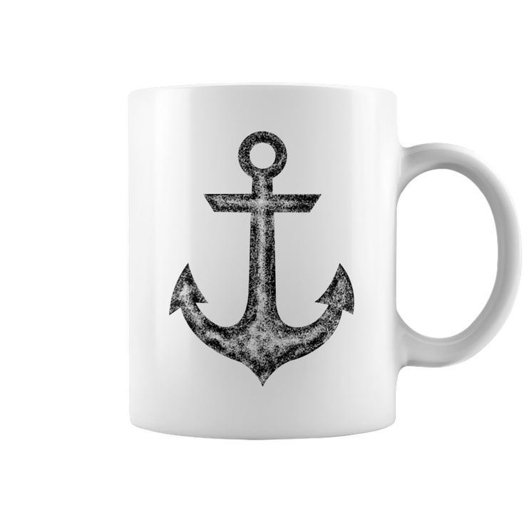 Anchor Boating Nautical  Standard Galvanized Black V1 Coffee Mug