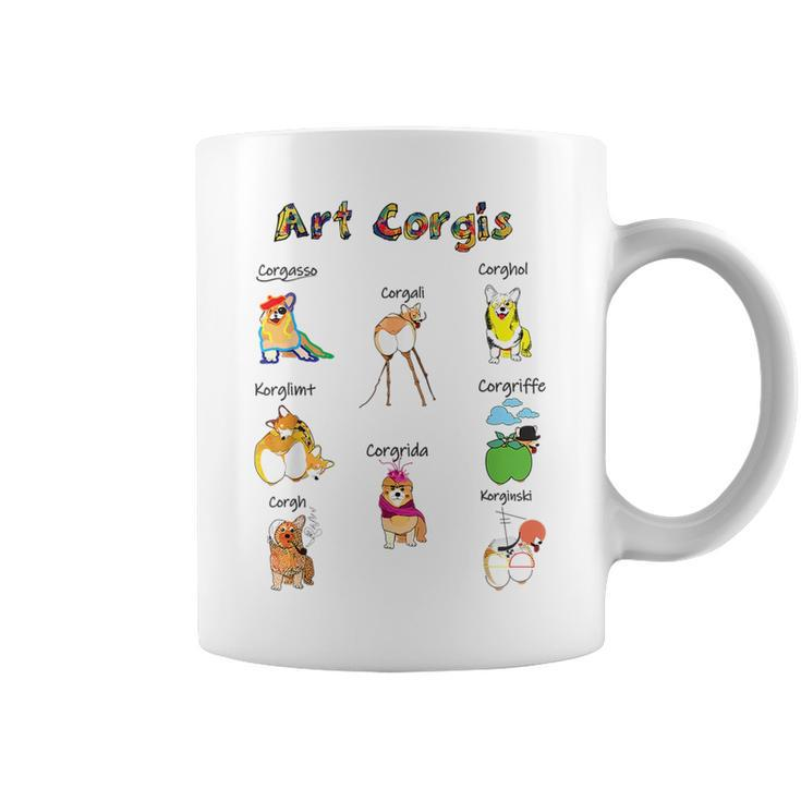 Art Corgis Master Painters As Corgi Welsh Pembroke  Coffee Mug