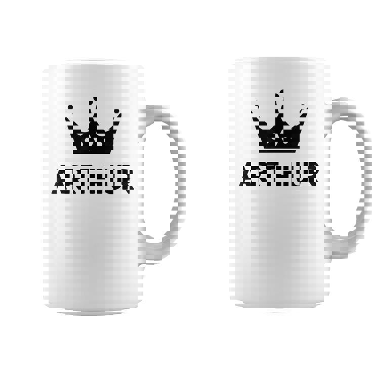Arthur Crown King Custom Gift Name For Arthur Coffee Mug