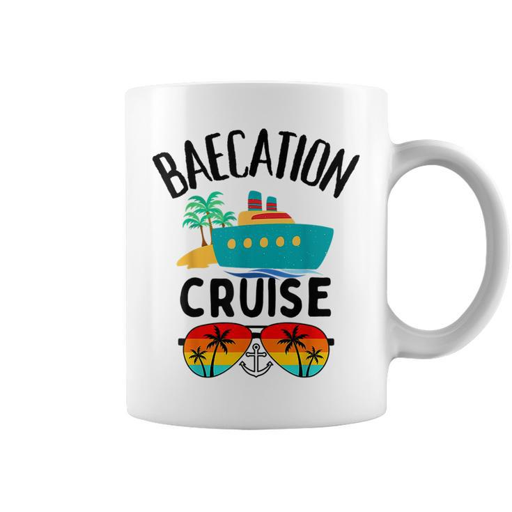 Baecation Cruise His And Her Couples Matching Vacation Ship  Coffee Mug