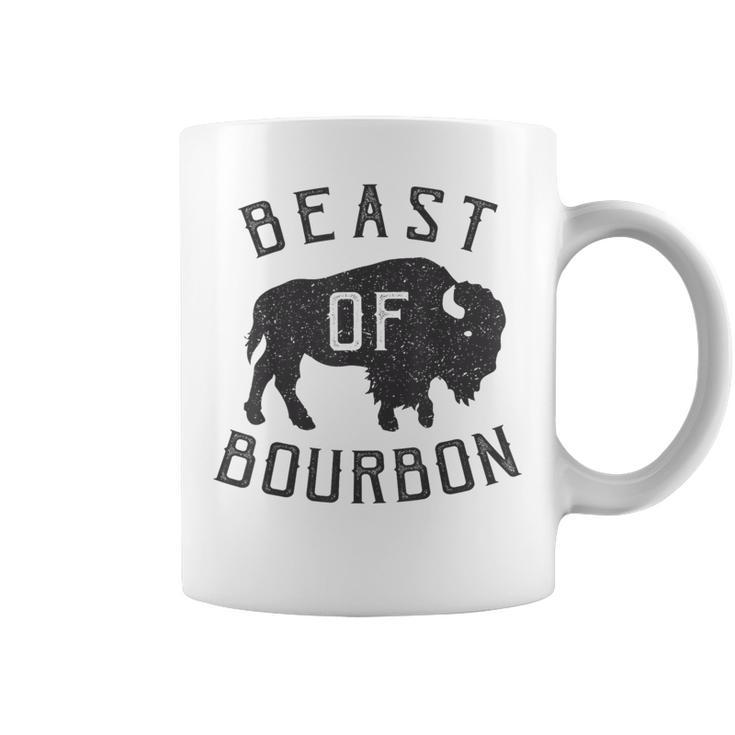 Beast Of Bourbon Drinking Whiskey Bison Buffalo Party Coffee Mug
