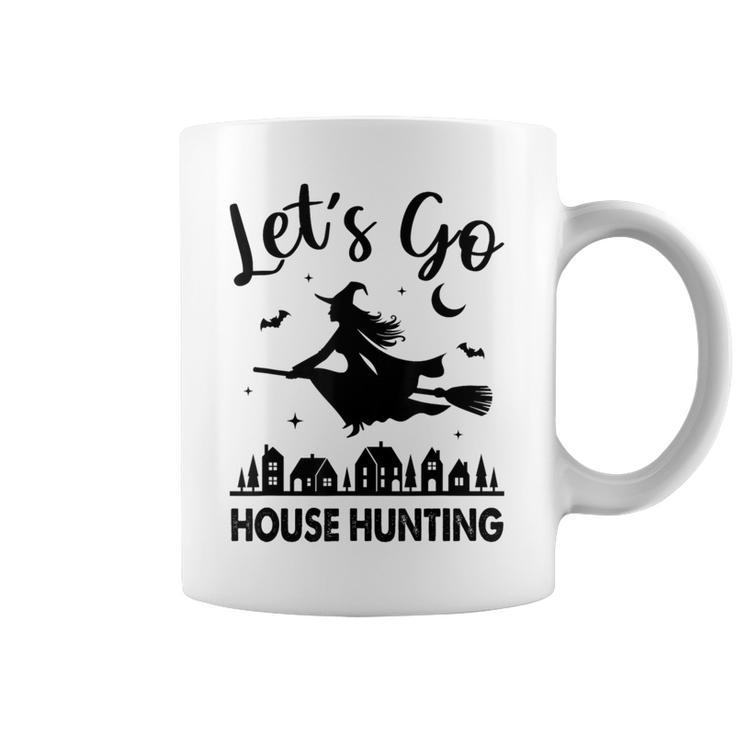 Beautiful Real Estate Witch Halloween Lets Go House Hunting Coffee Mug