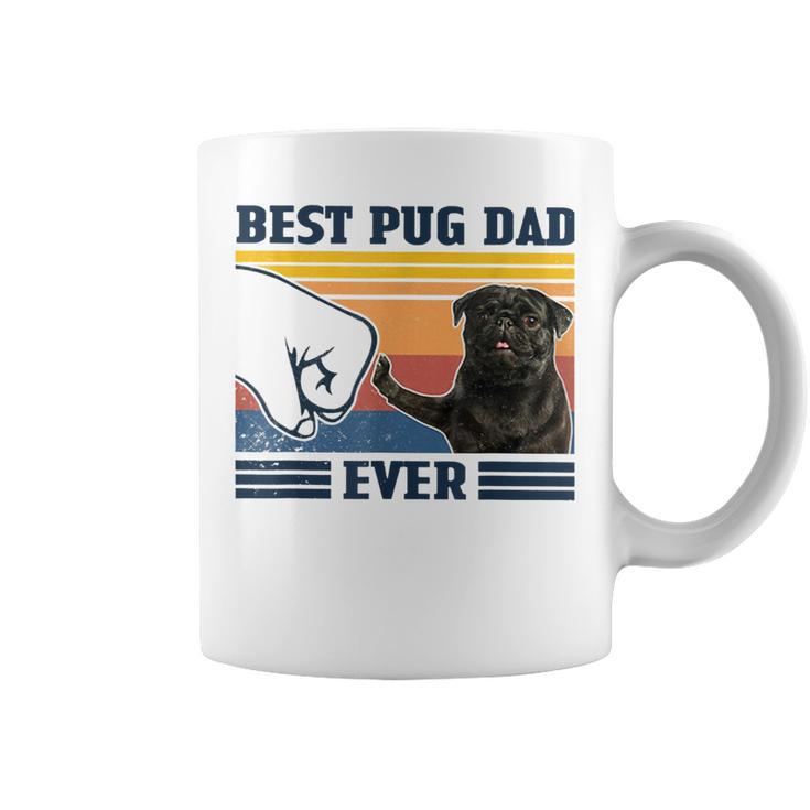 Best Pug Dad Ever Black Version  Vintage Father Day  Coffee Mug