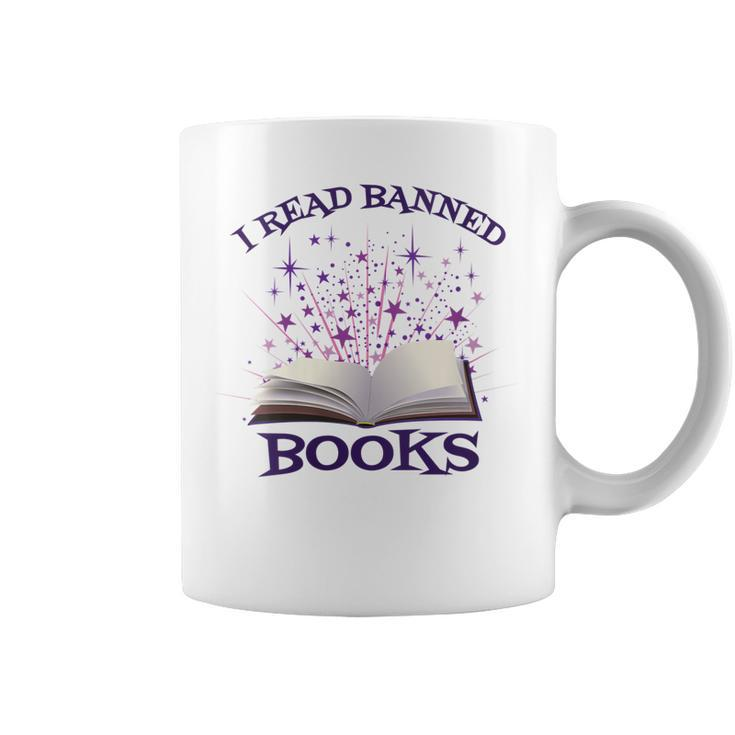 Bibliophile Book Nerd I Read Banned Books Coffee Mug