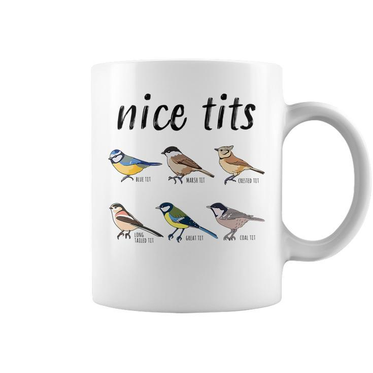 Bird Watching Funny Nice Tits Gift For Birding   Bird Watching Funny Gifts Coffee Mug