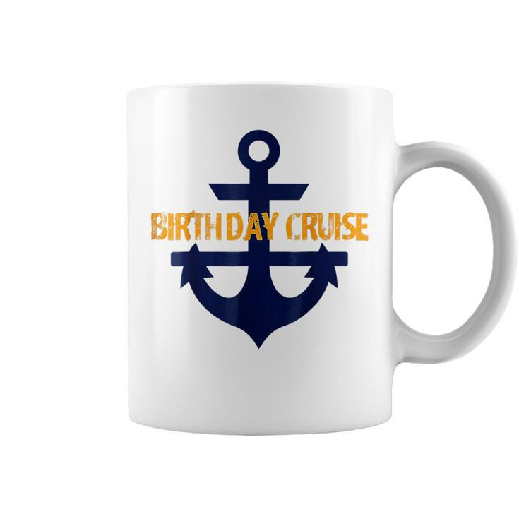 Birthday Cruise Anchor Nautical Boat For Women  Coffee Mug