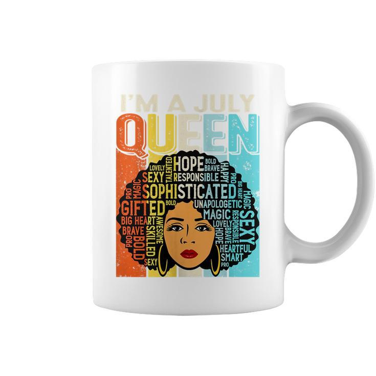 Birthday Junenth Queen Black History July Girls Retro  Coffee Mug