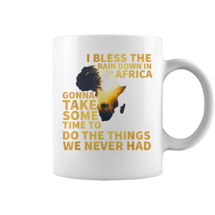 I Bless The Rain Down In Africa 90S 80S Old School Coffee Mug