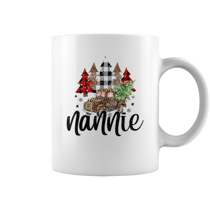Blessed Nannie Christmas Truck Grandma Coffee Mug