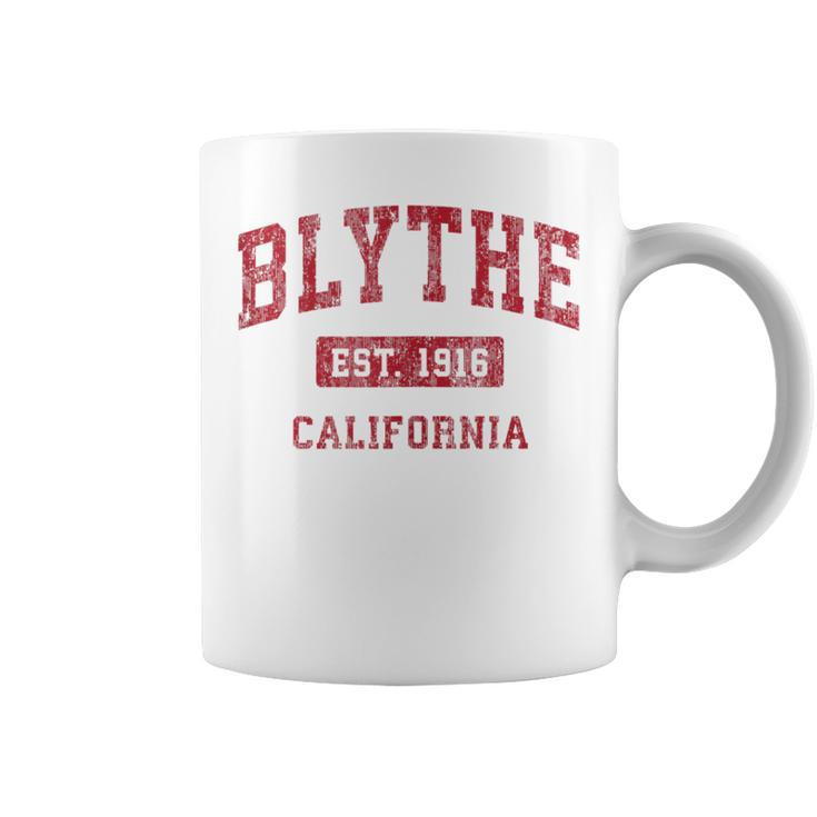Blythe California Ca Vintage Sports Red Coffee Mug