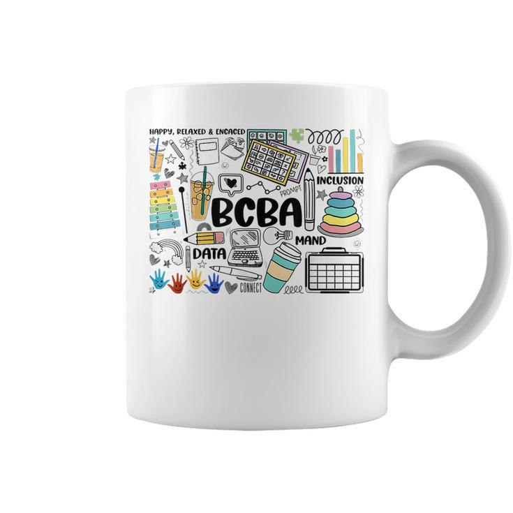 Board Certified Behavior Analyst Bcba Symbols Aba Therapist Coffee Mug