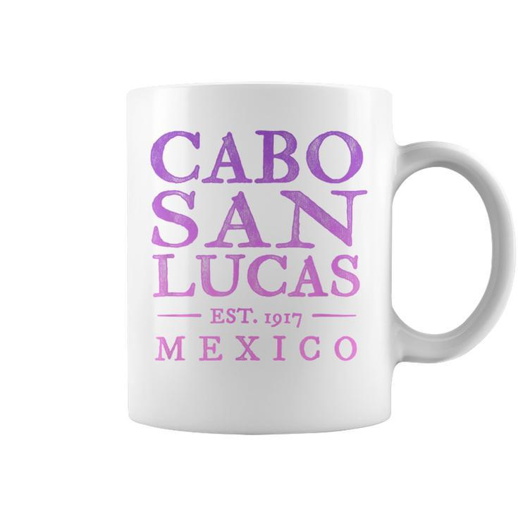 Cabo San Lucas Mexico Retro Throwback Pink Girls Coffee Mug