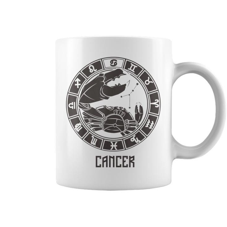 Cancer Zodiac Sign Symbol Stars June July Birthday Gift Coffee Mug