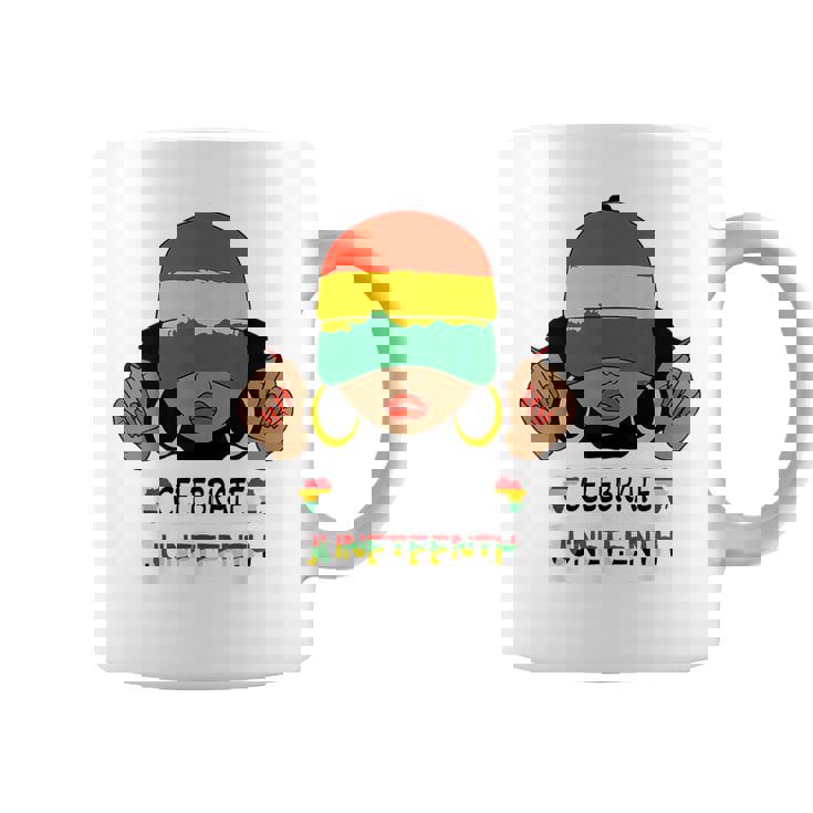 Celebrate Junenth Freeish Since 1865 Black Women White 1865 Funny Gifts Coffee Mug